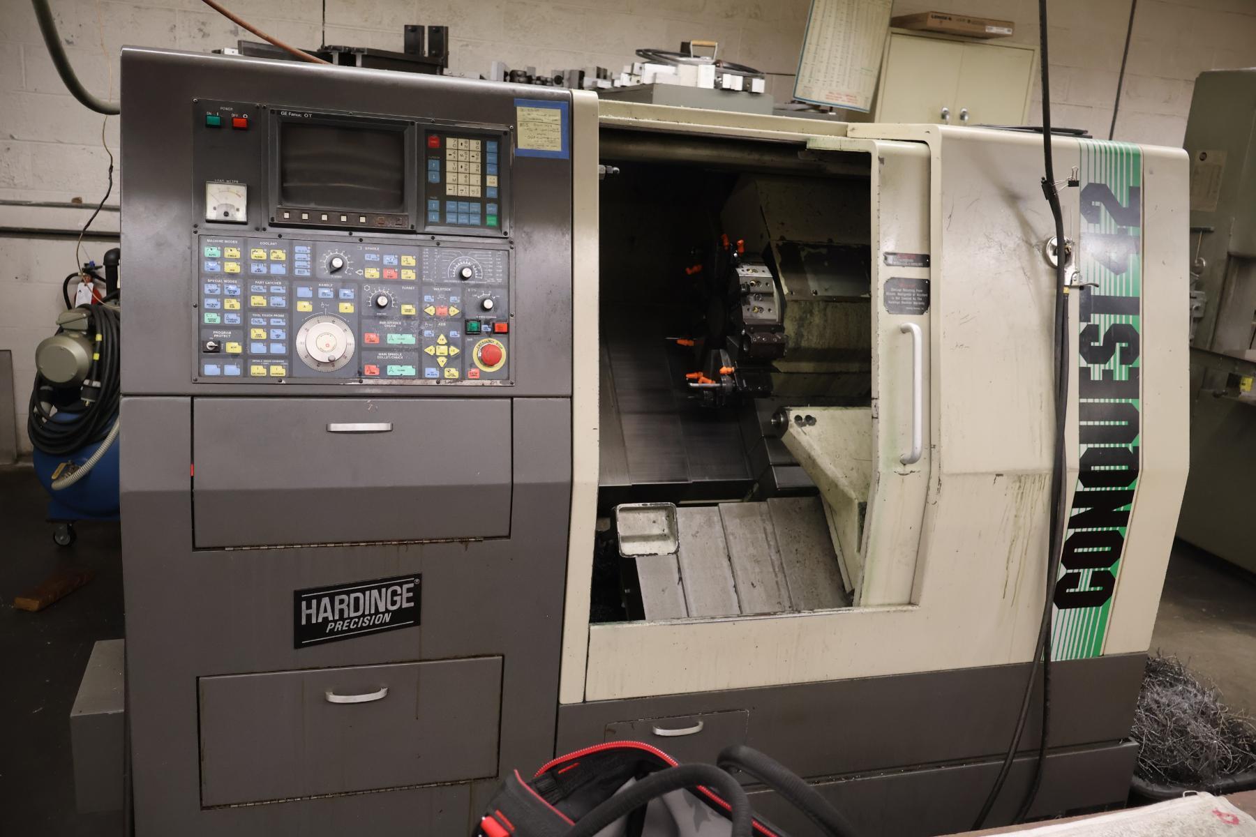Hardinge #Conquest-CS-42, CNC slant bed lathe, 9.1" max turning diameter, 13.8" centers, 1-5/8" bar, 12 - Image 2