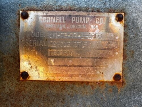 Cornell #6NHTB-RP-EM18DB, water pump, refurbished - Image 2