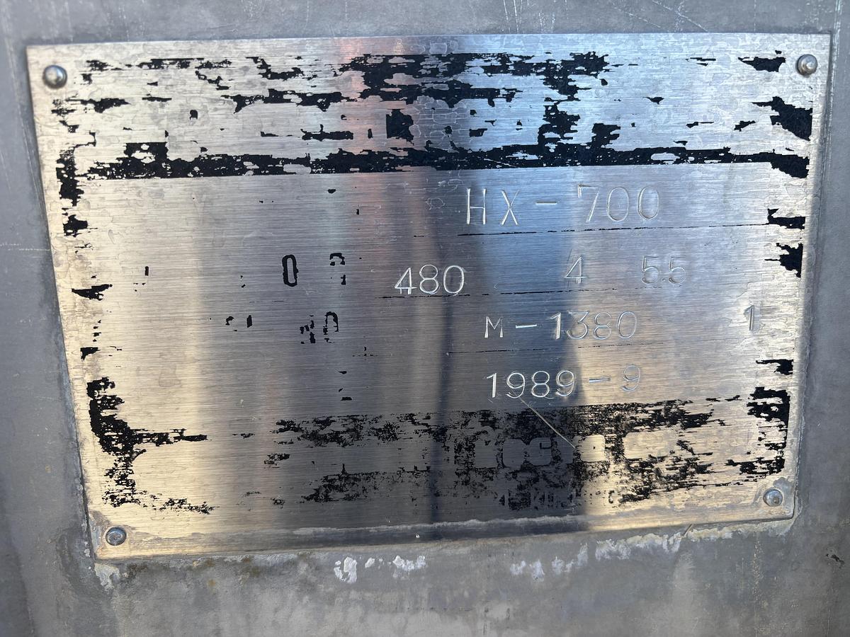 FKC #SHX-700, Dewatering Screw Press, Stainless Steel wetted parts, 10 MTBD/D capacity, 7.5 HP, 996 psi, 480 - Image 2