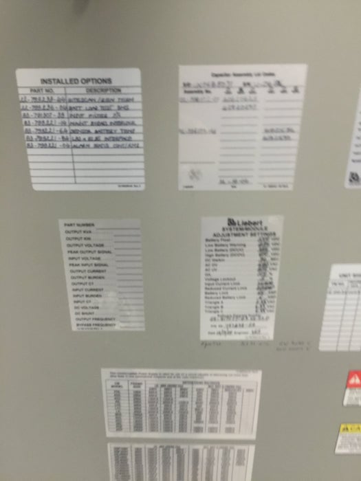 300.0 KVA uninterruptible power system & power distribution units, (4) Liebert PDUs, Cutler Hammer 2000 Amp - Image 9