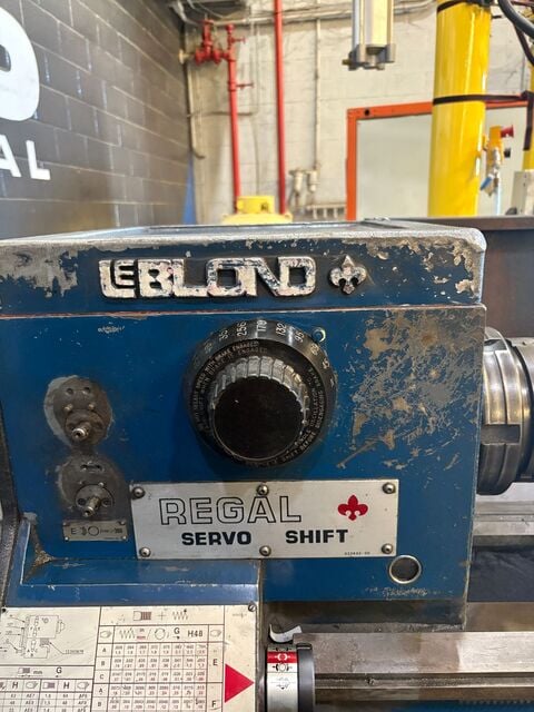 15-1/2" LeBlond #REGAL-SERVO-SHIFT, engine lathe, 9-1/2" swing over cross slide, 12 speeds, 45-1800 RPM, L-1 - Image 6