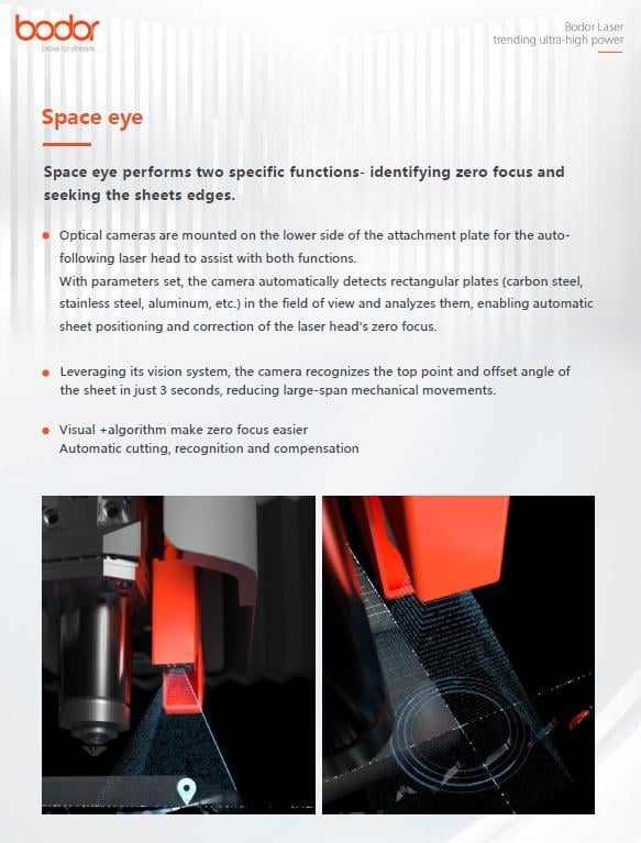 Bodor #H3000-12, fiber laser, 60 kW, 41.01' x 10.5' working area, 5.31" Z, Bodor Thinker 3.0 CNC, Bodor - Image 8