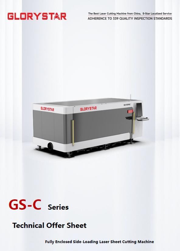 Glorystar #GS-3015C, fiber laser, 6 kW, 10' x 5' working area, 3.3" Z, 1.18" max. cutting thickness, FSCUT - Image 1