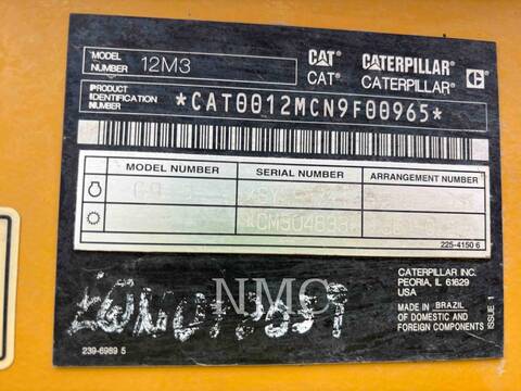 Caterpillar 12M3, Motor Grader, 8820 hours, S/N: N9F00965, 2018 - Image 7