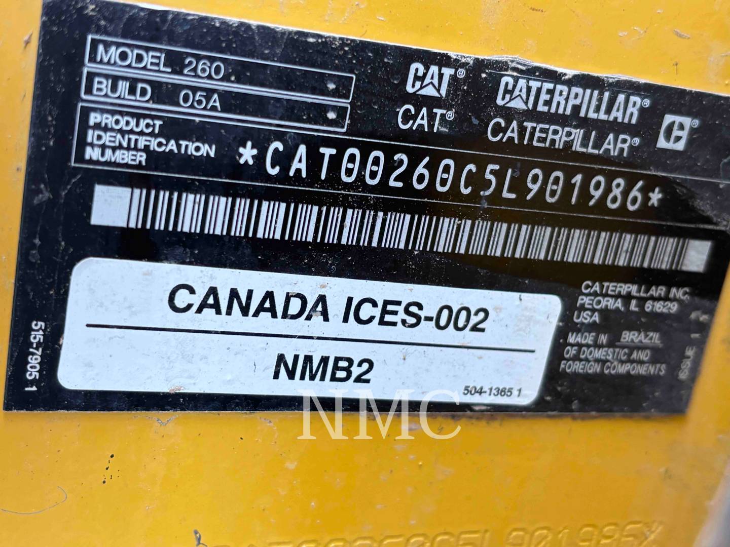 Cat 260-05, Skid Steer Loader, 212 hours, S/N: 5L901986, 2025 - Image 6