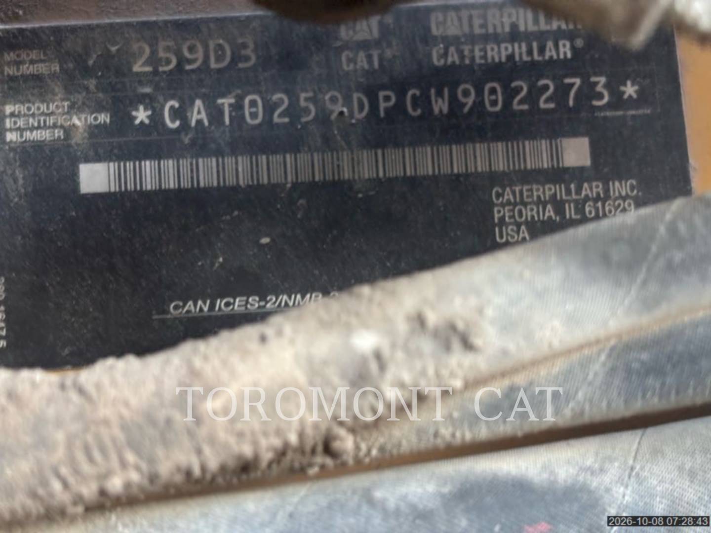 Caterpillar 259D3, 2490 hours, S/N: CW902273, 2019 - Image 5