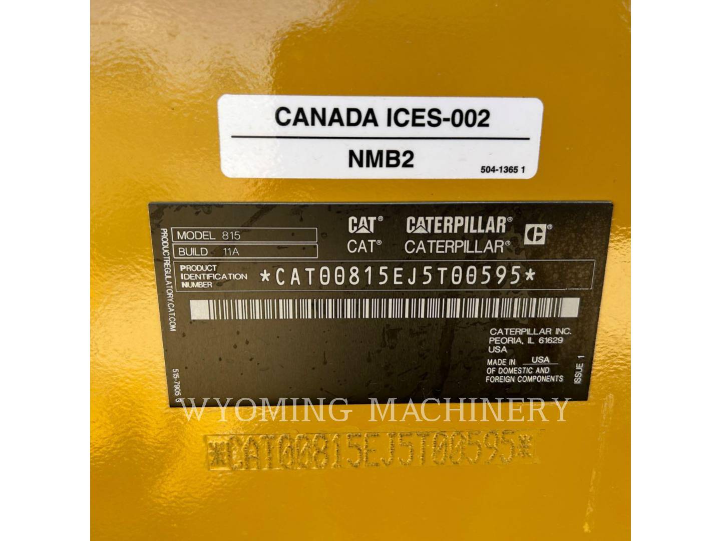 Caterpillar 815, Compactor, 46 hours, S/N: J5T00595, 2026 - Image 6