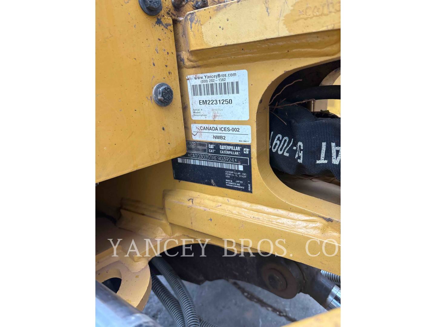Caterpillar 303.507CR, 183 hours, S/N: RE903924, 2023 - Image 6