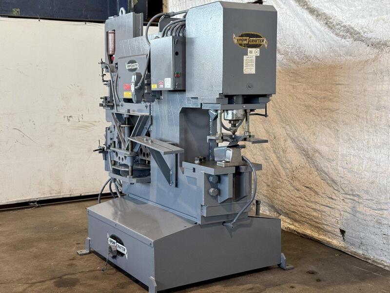 6" x 6" x 1/2" Iron Crafter #95/95, hydraulic ironworker, 95 ton, 1-1/8" x 10" flat bar, 4" x 4" x 1/2" - Image 3