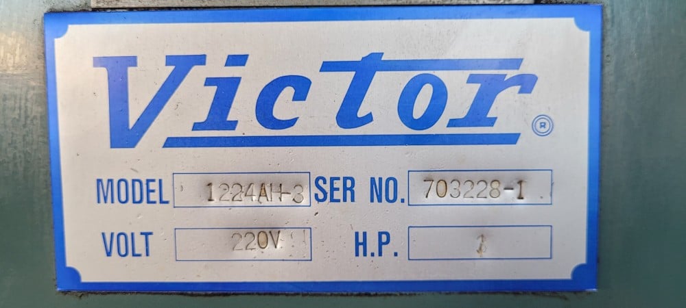 12" x 24" Victor #1224AH-3, hydraulic surface grinder, 12" x 24" electromagnetic chuck, 14" x 1.5" x 5" - Image 3