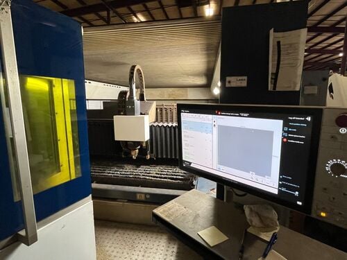 Trumpf #TruLaser-5040, 10000 watt fiber laser, 78.74" x 157.48" sheet, flying optic, 1.26" mild steel, 1.57" - Image 8