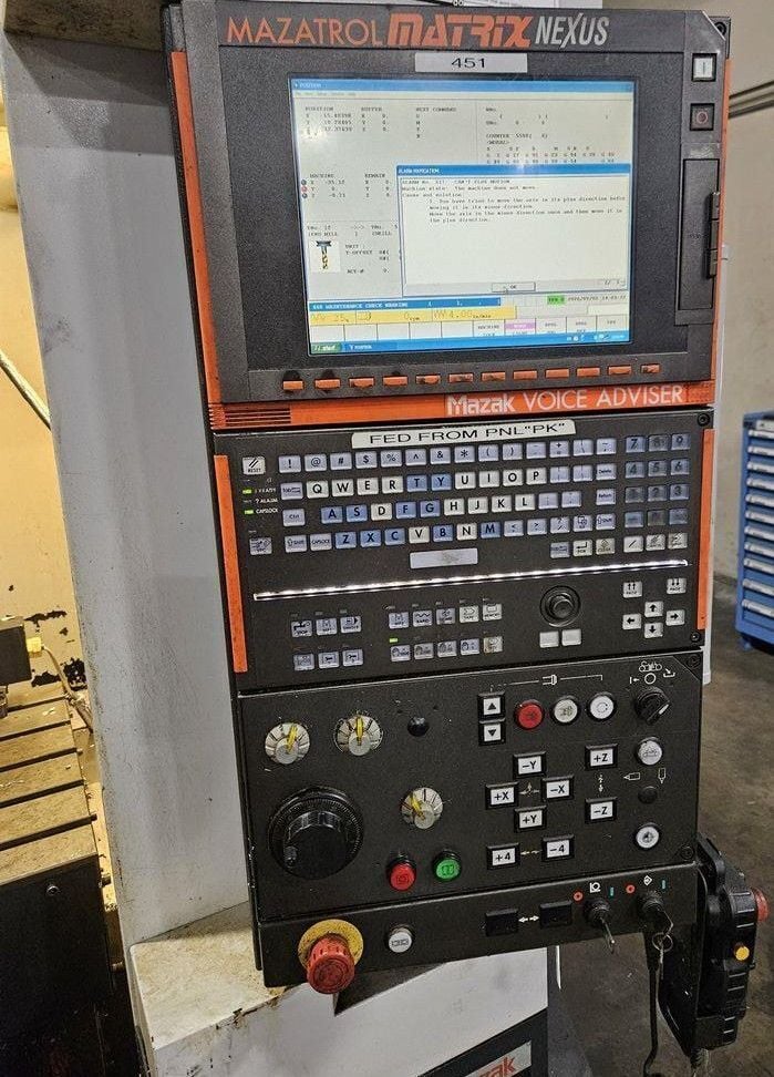 Mazak #VCN-510C/50-II, CNC vertical machining center, 24 automatic tool changer, 41.3" X, 20.8" Y, 20.8" Z - Image 2