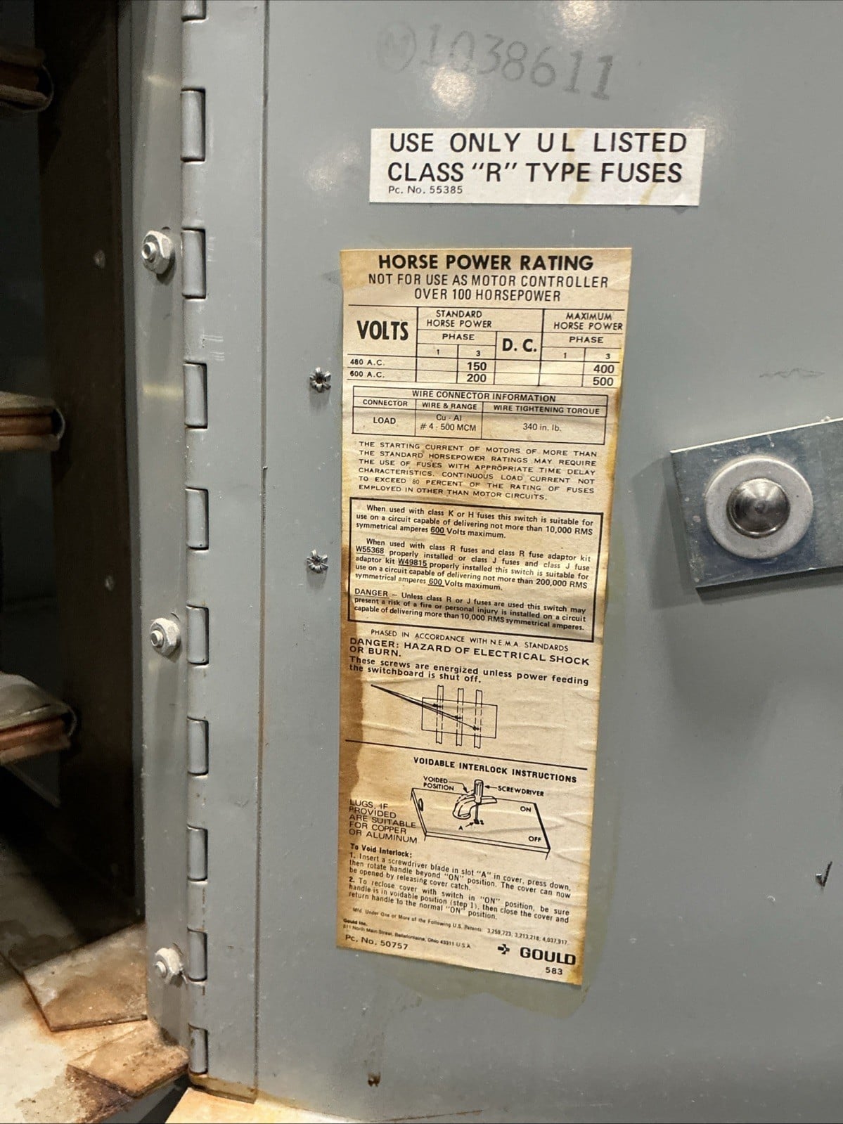 600 Amps, ITE V7H3606MS, Switchboard, 480Y/277 Volts, 3PH, 400 HP, 24 breakers, 3 fuses - Image 5