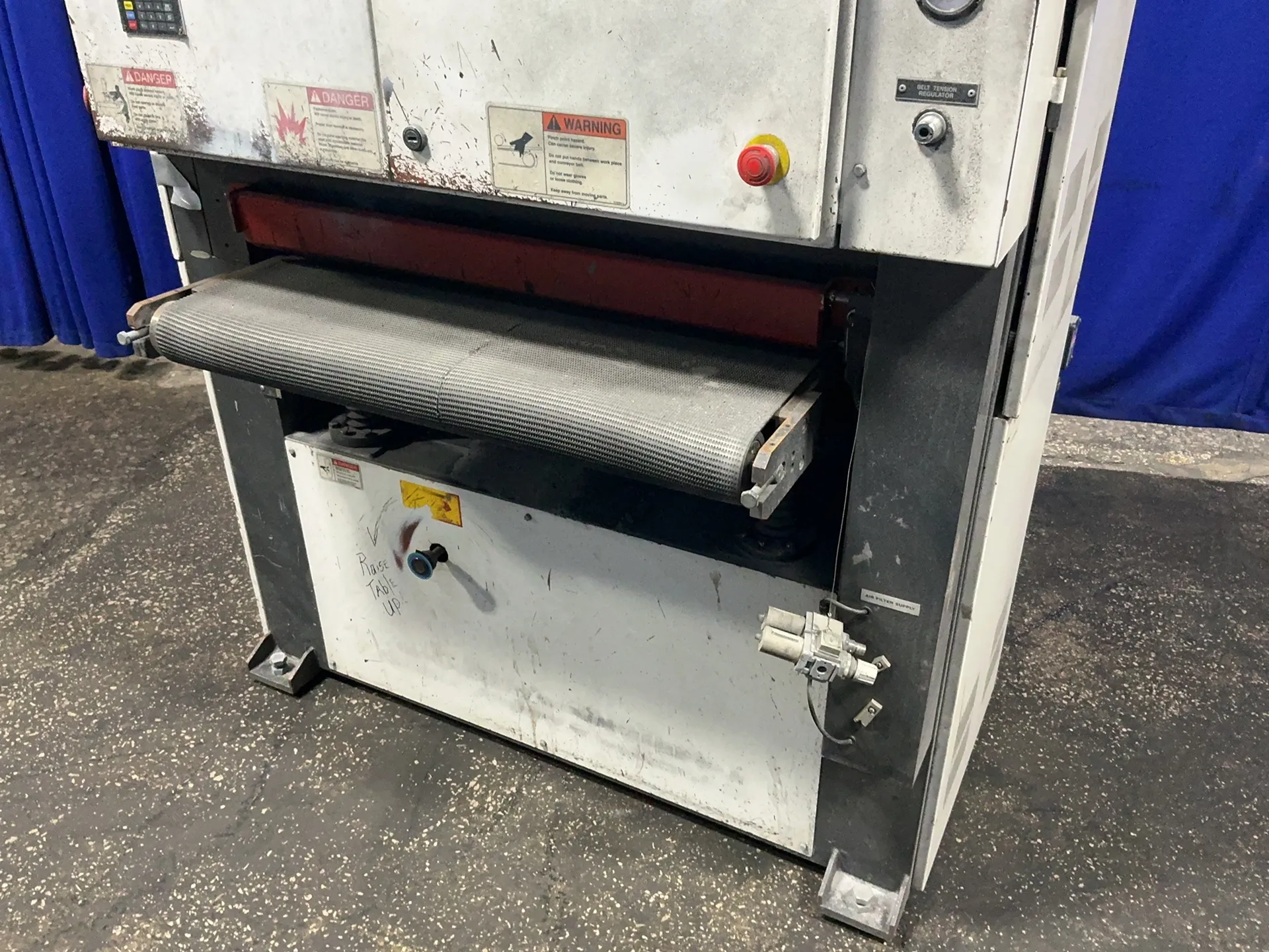 36" x 45" Timesavers #2211-23-0, wide belt sander, digital display, Delta VFD-B, 1 HP, 1420/1740 RPM, 3.4/1.7 - Image 3