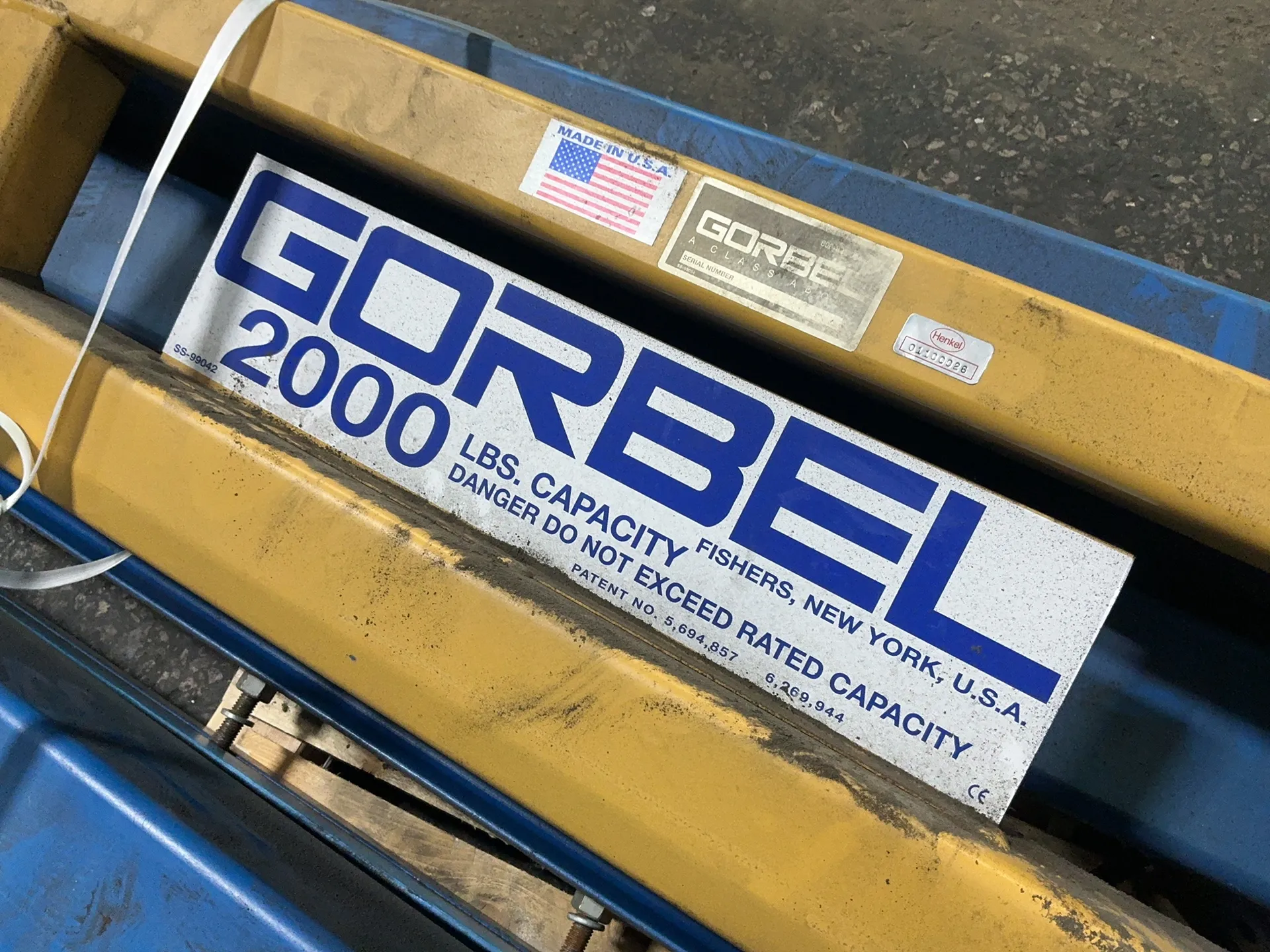 1 Ton, Gorbel, overhead crane system, 2,000 LB capacity - Image 5