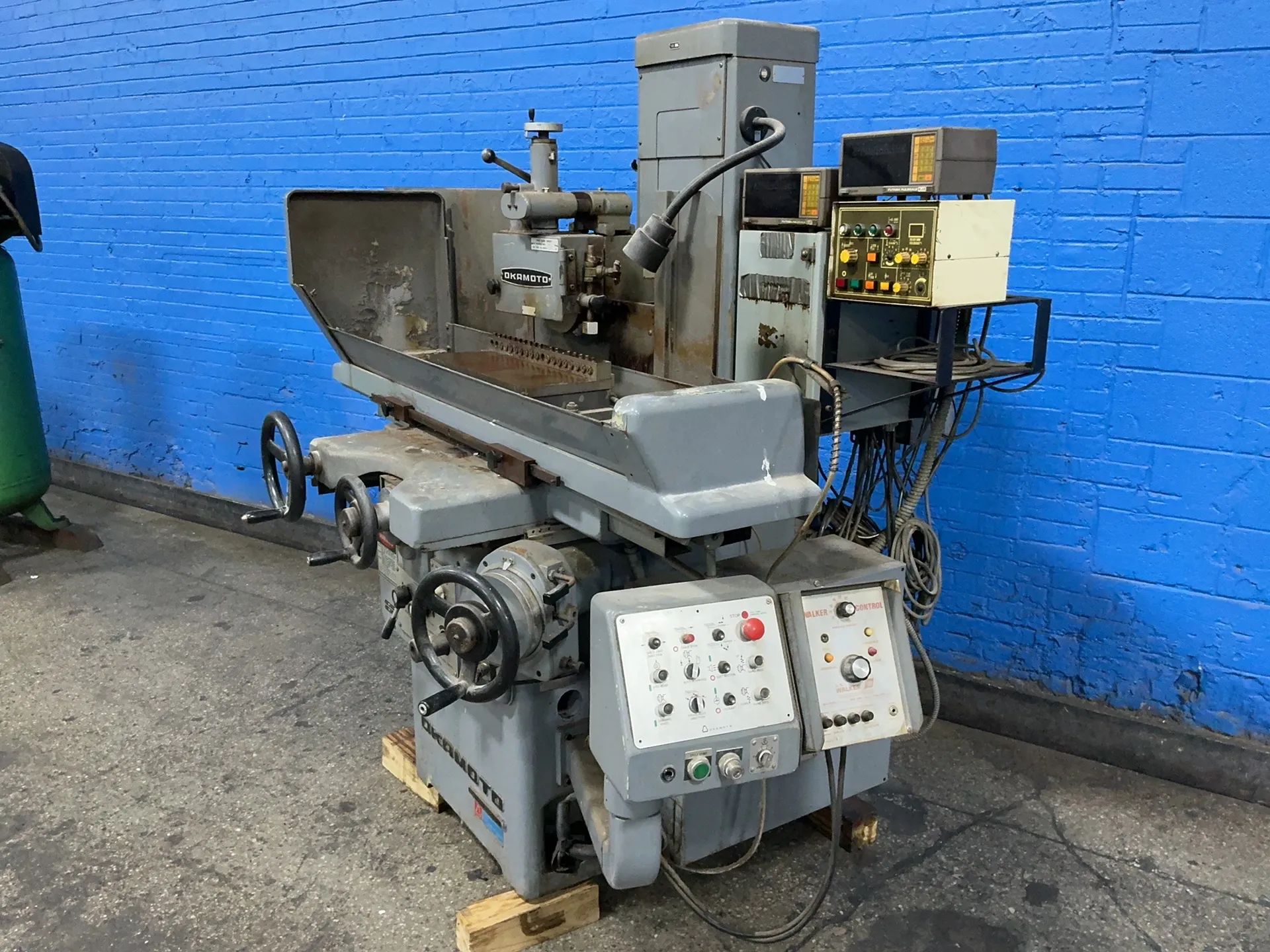 6.5" x 20" Okamoto #820N, surface grinder, 6000 SFPM, 8" x1" wheel, Futaba Pilscale CJX, 4 KVA, 230/460 V., 3 - Image 4