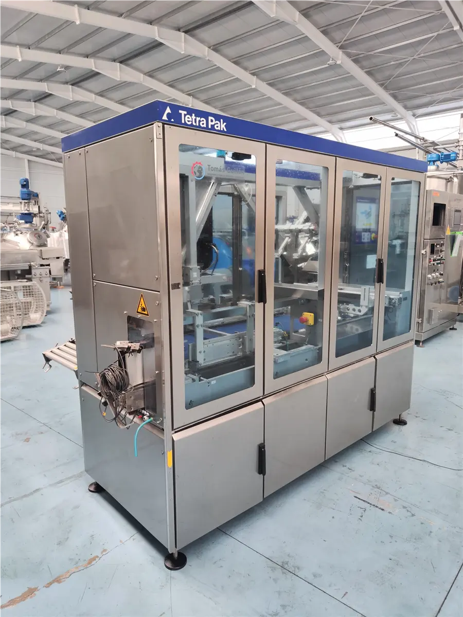Tetra Pak #TCP-70, Tetra Cardboard Packer wrap-around case packer for bricks, 120 units/minute, Nordson gluer - Image 10