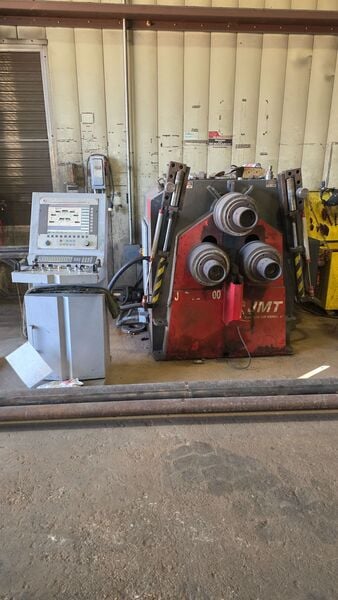 4" x 4" x 1/2" JMT #PBH-100, CNC angle roll, 3-roll hydraulic drive, 4.33" top shaft diameter, 3.94" side - Image 4