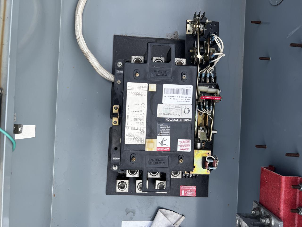 400 Amp. Kohler/MTU #GM17963, Automatic Transfer Switch, circuit breaker, NEMA 3 enclosure, 480 Volts, 3PH - Image 6