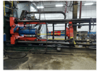 400 Ton, Erie, 4-post horizontal, 175" stroke, 245" DLO, 36" x40" bed area, 200 HP hydraulic system, PLC, 1994 - Image 3