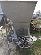 100 cu.ft. Stainless Steel hopper, approx 3' x 5' top opening, screw discharge - Image 1