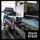 Burrmaster #1, brush deburring machine, 3" OD x 168" max, #1830 - Image 1