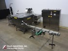 Del Packaging #ASRL-CC-401, automatic, Stainless Steel, inline overlidder with inclined cleated & centrifugal - Image 1