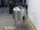 350 gallon APV Crepaco #CCA, 304 Stainless Steel jacketed & insulated process tank, 48" diameter with a 40" - Image 3