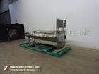 24" x 24" Perrin, horizontal, Stainless Steel, side bar plate & frame filter press, 31/32 plates, hand crank - Image 1