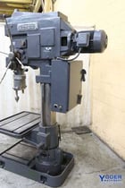 15" Alzmetall #A2-E, single spindle drill, 15" throat, #5MT, 34.5" x26.5" table, 5 HP, #71199 (2 available) - Image 3