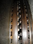 Krupp #16409, attrition mill, 5 HP, 16" dia. discs, double disc, manual adjustment for spacing - Image 4