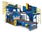 Wheelabrator #MaxMesh 48 pass thru shot blast system w/dust collection system, 48" W belt, 2007 - Image 6