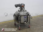 500 liter, Mueller, 316 Stainless Steel jacketed process tank, 100 psi, 36" ID x 36" deep with 28" straight - Image 1