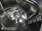 500 liter, Mueller, 316 Stainless Steel jacketed process tank, 100 psi, 36" ID x 36" deep with 28" straight - Image 2