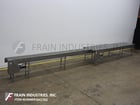 15" wide x 21.6' long, LeMatic, Stainless Steel, table top belt accumulation conveyor - Image 1