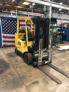 5500 lb. Hyster #S80XM-BCS, 48" forks, 176" lift, cascade sgl-dbl pallet handler, #10747 - Image 1