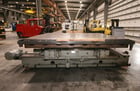 72" x 96" Giddings & Lewis air lift rotary table, 52" L/R movement, 6 T-slots, #12973 - Image 6