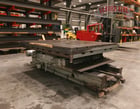 72" x 96" Giddings & Lewis air lift rotary table, 52" L/R movement, 6 T-slots, #12973 - Image 6