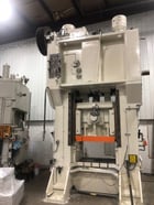600 Ton, Minster #E2-600-48-36, straight side double crank press, 10" stroke, 26" Shut Height, 6" powered ram - Image 1
