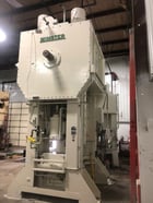 600 Ton, Minster #E2-600-48-36, straight side double crank press, 10" stroke, 26" Shut Height, 6" powered ram - Image 2