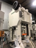 600 Ton, Minster #E2-600-48-36, straight side double crank press, 10" stroke, 26" Shut Height, 6" powered ram - Image 7