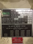 75 Ton, Minster #7, Die-Namic geared OBI press, 6" stroke, 21" Shut Height, 3.75" adj., Cieco PCI-100, air - Image 5