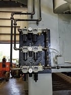 300 Ton, Verson #S2-300-160-60T straight side double crank press, 14" stroke, 31" Shut Height, 20-40 SPM - Image 8