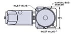 300 scfm Spencer #PB-715, mobile vacuum system, 15 HP, 8" Hg vacuum, cotton sateen filter, large molded - Image 3