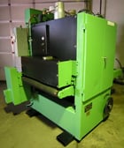 36" x 75" Timesavers #336M-2, dual head, 20-60 FPM, holddown shoes, 1973 - Image 1