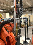 ABB, IRB 2400, robotic laser welding cell w/dual ABB IBRP 2000L dual trunnions, 2007 - Image 4