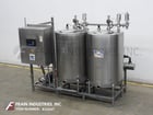 Sani-Matic #CIP2S-25-P-ST, CIP system, (2) 30" OD x 48" High approx 125 gallon, Stainless Steel, single wall - Image 1