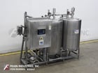 Sani-Matic #CIP2S-25-P-ST, CIP system, (2) 30" OD x 48" High approx 125 gallon, Stainless Steel, single wall - Image 5