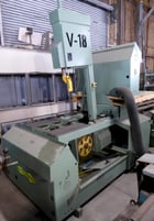18" x 28" Hyd-Mech #V-18, power tilt frame, canted head, 18" rounds, 1-1/4" blade, 5 HP, 1998 - Image 1