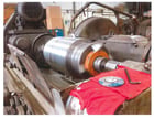 24" x 96" Landis #3RH, roll grinder, automatic infeed, 4-jaw 18" chuck, Bijur lube, coolant - Image 6